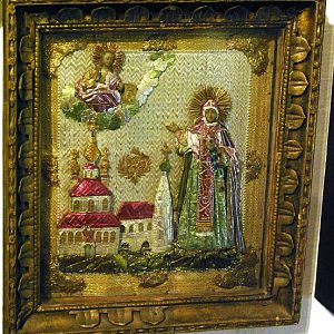 Suzdal, St Euthymius Monastery of Our Saviour - Archimandrite Building Museum embroidered icon