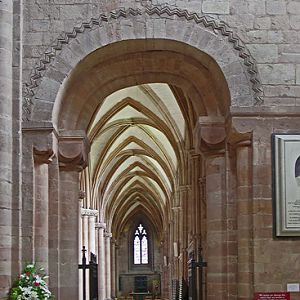 Carlisle Cathedral - wonky Norman arch