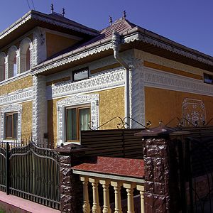Plaster stucco house