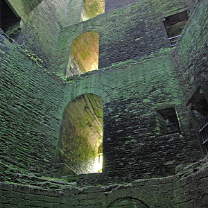 The Fortress of Largoët , inside the donjon