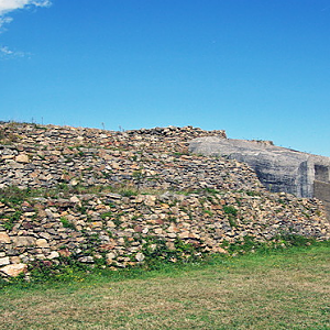 Cairn du Petit Mont - entrance to WW2 bunker
