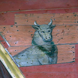 Chapel of St Adrien, roof painting