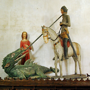 Church of Notre-Dame de Quelven - St George and the dragon