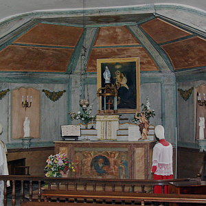 Les Forges des Salles, interior of chapel