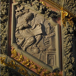 St Thégonnec church pulpit detail