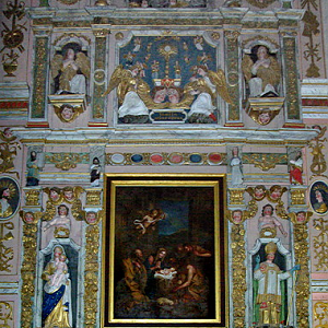 St Thégonnec church - south aisle altar