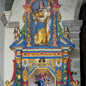 St Thégonnec church, side altar