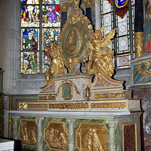 La Martyre church, high altar