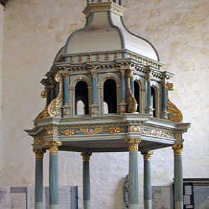 La Martyre church, baptistry