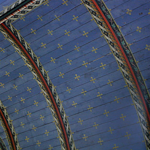 Ploujean church, roof