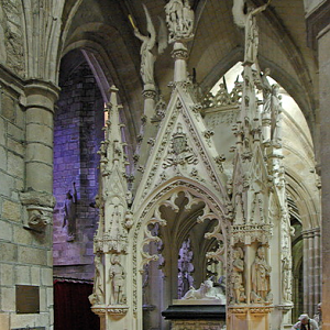 Tréguier Cathedral, tomb of St Yves