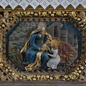 Commana church, Retable of St Anne