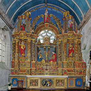 Commana church, Retable of St Anne.