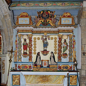 Commana church, Retable of the Rosary