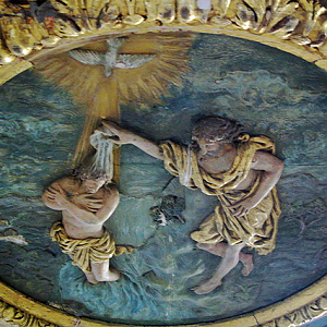 Commana church baptistry cover