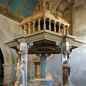 Commana church baptistry