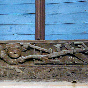 La Roche-Maurice carved frieze