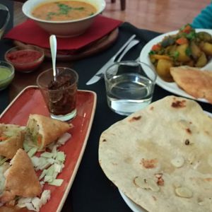 Indian food on the Lido at Buddha Bar