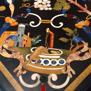 Inlaid table at Ca'Rezzonico