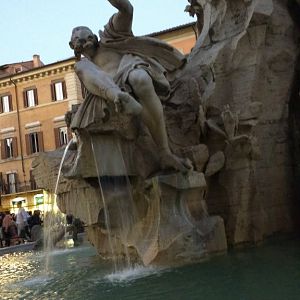 Fountain of the Four Rivers in Piazza Navona