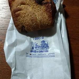 Delicious chocolate filled pastry