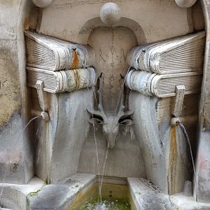 One of the many cool fountains where you can fill water bottles