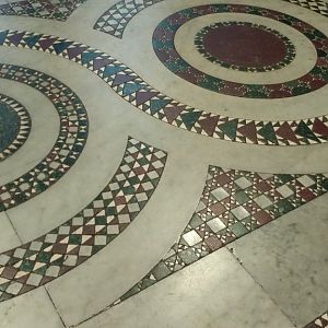Beautiful floors at Santa Maria in Trastevere