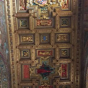 Beautiful ceilings in Santa Maria in Trastevere
