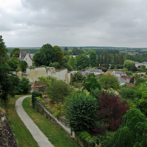 Loches medieval walls