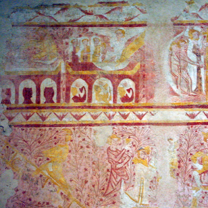 Antigny,  Église Notre-Dame - frescoes.png