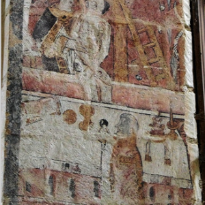 Lavardin, Eglise St-Genest - decent from the cross and mass of St Gregory