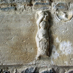 Uzerche, Abbey of St Peter - Epitaph to Bason II