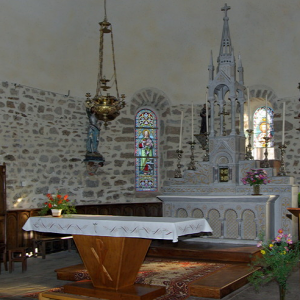 Cassaniouze church, chancel