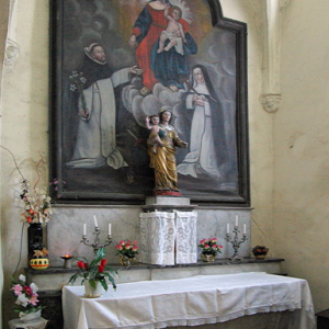 St-Parthem church - side altar