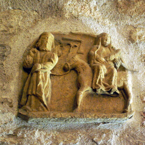 Capdenac-le-Haut, Église St-Jean-Baptiste - flight into Egypt