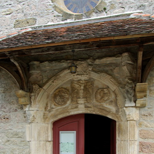 Loubressac, Église St-Jean Baptist - door