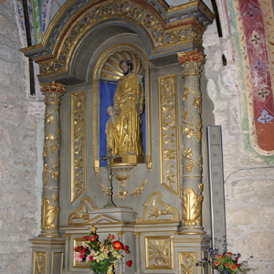 Loubressac, Église St-Jean Baptist - side altar
