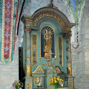 Loubressac, Église St-Jean Baptist - side altar