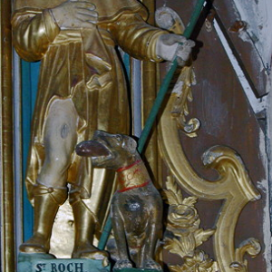 Église St-Martin-Cantalès - St Roch on the south altar
