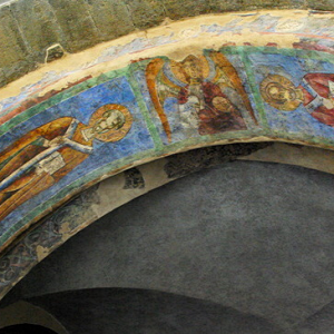 Le Puy-en-Velay, Cathédrale de Notre-Dame - frescos at west door