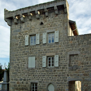 Grazac, fortified priory - corner tower