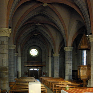 Grazac, fortified priory - church