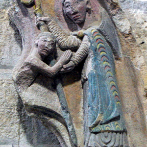 Église du Prieuré de Chamalieres-sur-Loire - C13th carving