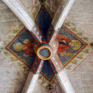 Saint-Bonnet-le-Château, Collegiate Church - chancel ceiling boss
