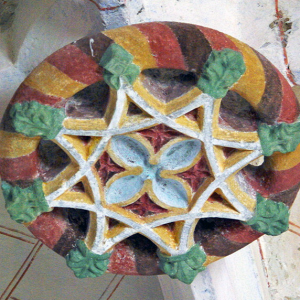 Montarcher church - ceiling boss