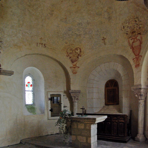 Montarcher church - chancel apse