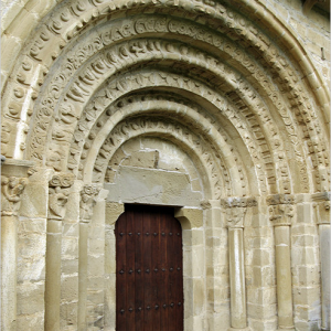 Ermita se San Pedro de Echano - door
