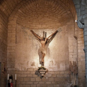 Puente la Reina, Iglesia de Crucifijo - crucifix north apse