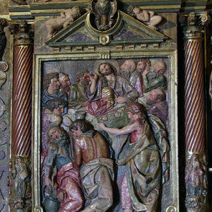 San Martin de Unx, Iglesia San Martin de Tours  - reredos on north wall