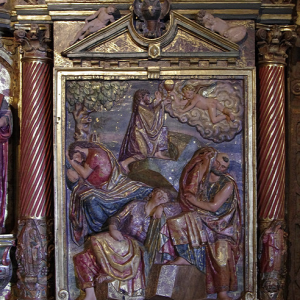 San Martin de Unx, Iglesia San Martin de Tours  - reredos on north wall